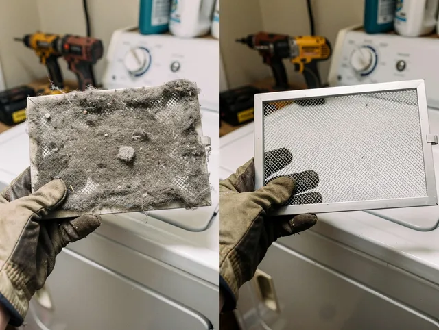 Professional lint trap cleaning by Coconut Creek Dryer Vent Cleaning in Coconut Creek
