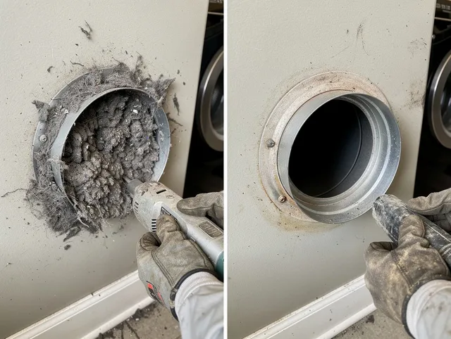 Professional clogged vent cleaning by Coconut Creek Dryer Vent Cleaning in Coconut Creek
