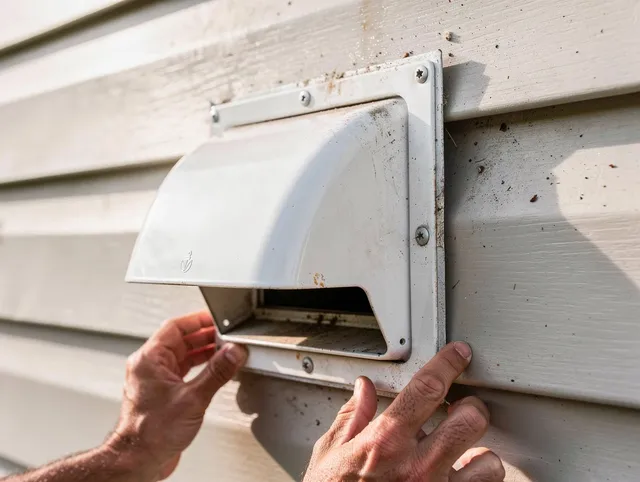 Coconut Creek Dryer Vent Cleaning technician delivering thorough residential dryer vent cleaning service in Coconut Creek
